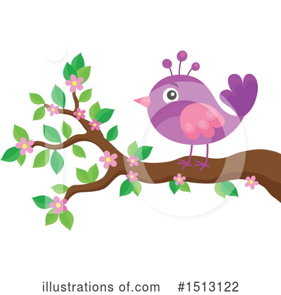 Royalty-Free (RF) Bird Clipart Illustration by visekart - Stock Sample #1513122