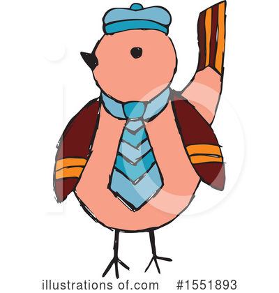 Royalty-Free (RF) Bird Clipart Illustration by Cherie Reve - Stock Sample #1551893
