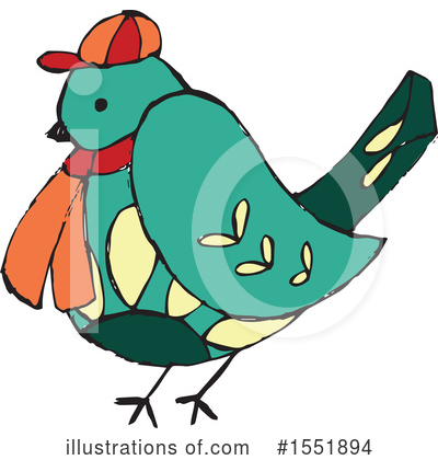 Royalty-Free (RF) Bird Clipart Illustration by Cherie Reve - Stock Sample #1551894