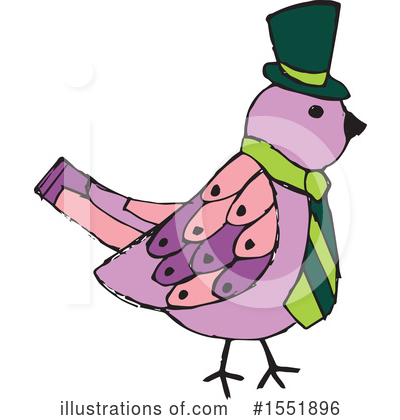 Royalty-Free (RF) Bird Clipart Illustration by Cherie Reve - Stock Sample #1551896