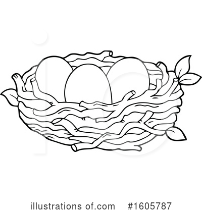 Bird Nest Clipart #1605787 by visekart
