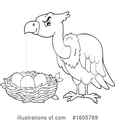 Vulture Clipart #1605789 by visekart