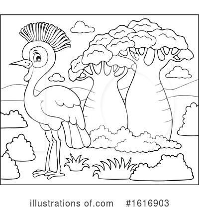 Royalty-Free (RF) Bird Clipart Illustration by visekart - Stock Sample #1616903