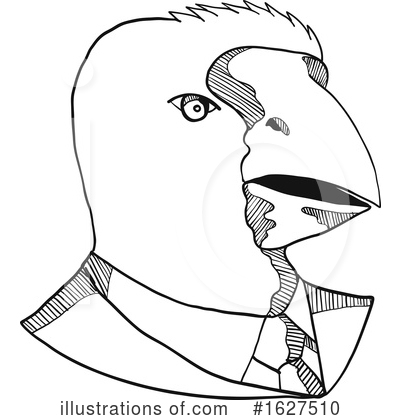 Royalty-Free (RF) Bird Clipart Illustration by patrimonio - Stock Sample #1627510