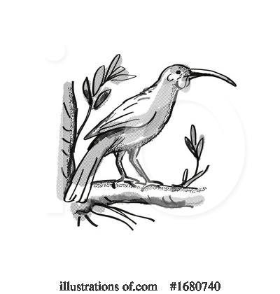 Royalty-Free (RF) Bird Clipart Illustration by patrimonio - Stock Sample #1680740