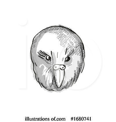 Royalty-Free (RF) Bird Clipart Illustration by patrimonio - Stock Sample #1680741