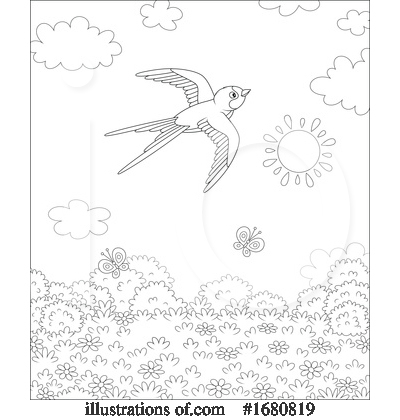 Royalty-Free (RF) Bird Clipart Illustration by Alex Bannykh - Stock Sample #1680819