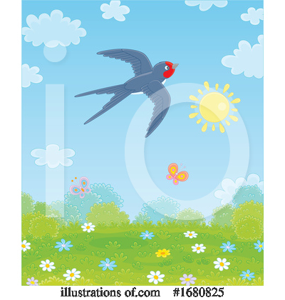 Royalty-Free (RF) Bird Clipart Illustration by Alex Bannykh - Stock Sample #1680825