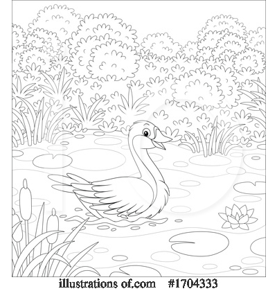 Royalty-Free (RF) Bird Clipart Illustration by Alex Bannykh - Stock Sample #1704333