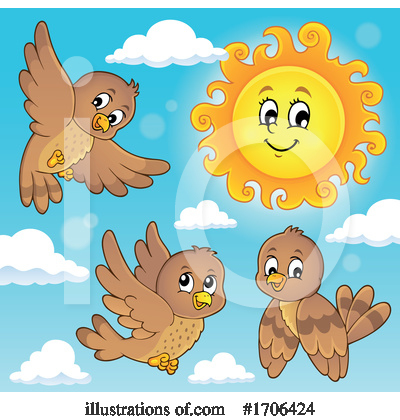 Royalty-Free (RF) Bird Clipart Illustration by visekart - Stock Sample #1706424