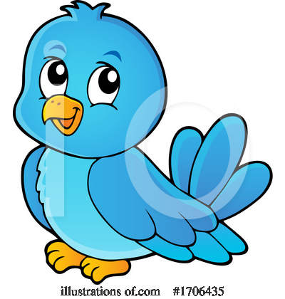 Blue Bird Clipart #1706435 by visekart