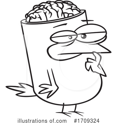 Royalty-Free (RF) Bird Clipart Illustration by toonaday - Stock Sample #1709324