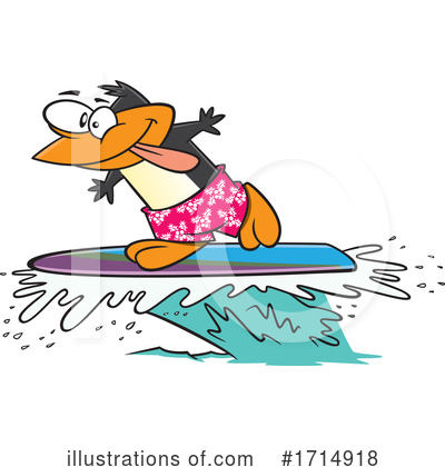 Surfing Clipart #1714918 by toonaday