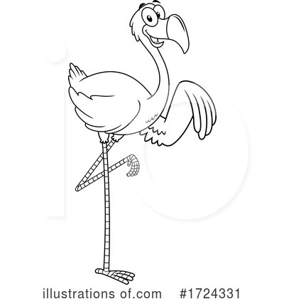 Royalty-Free (RF) Bird Clipart Illustration by Hit Toon - Stock Sample #1724331