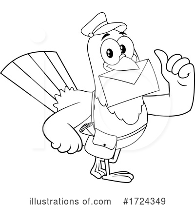 Mailman Clipart #1724349 by Hit Toon