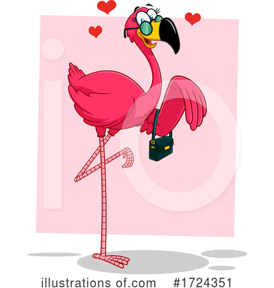 Flamingo Clipart #1724351 by Hit Toon