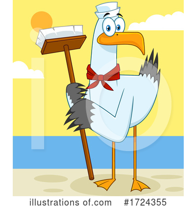 Royalty-Free (RF) Bird Clipart Illustration by Hit Toon - Stock Sample #1724355