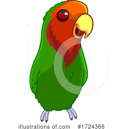 Lovebirds Clipart #1724366 by Hit Toon