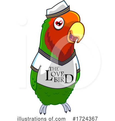 Royalty-Free (RF) Bird Clipart Illustration by Hit Toon - Stock Sample #1724367