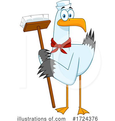 Royalty-Free (RF) Bird Clipart Illustration by Hit Toon - Stock Sample #1724376