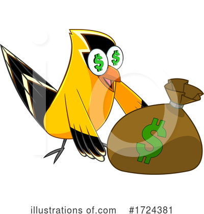 Royalty-Free (RF) Bird Clipart Illustration by Hit Toon - Stock Sample #1724381