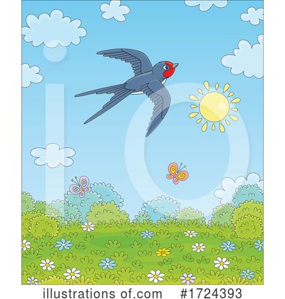 Royalty-Free (RF) Bird Clipart Illustration by Alex Bannykh - Stock Sample #1724393