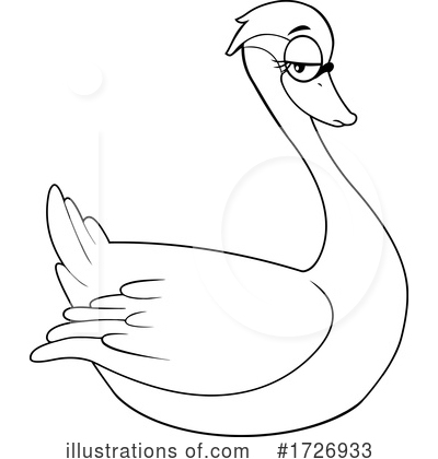 Swan Clipart #1726933 by Hit Toon