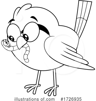 Royalty-Free (RF) Bird Clipart Illustration by Hit Toon - Stock Sample #1726935