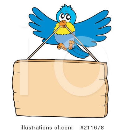 Royalty-Free (RF) Bird Clipart Illustration by visekart - Stock Sample #211678