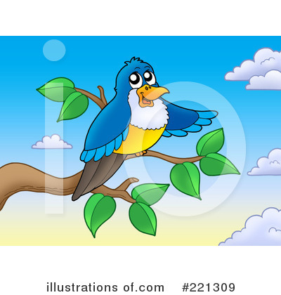 Royalty-Free (RF) Bird Clipart Illustration by visekart - Stock Sample #221309