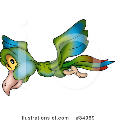 Royalty-Free (RF) Bird Clipart Illustration by dero - Stock Sample #34969