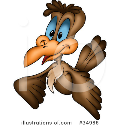 Royalty-Free (RF) Bird Clipart Illustration by dero - Stock Sample #34986