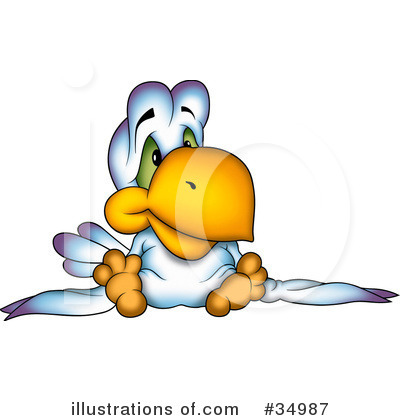 Royalty-Free (RF) Bird Clipart Illustration by dero - Stock Sample #34987