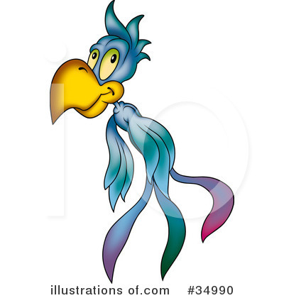 Royalty-Free (RF) Bird Clipart Illustration by dero - Stock Sample #34990