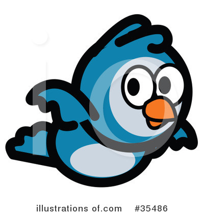Royalty-Free (RF) Bird Clipart Illustration by Andy Nortnik - Stock Sample #35486