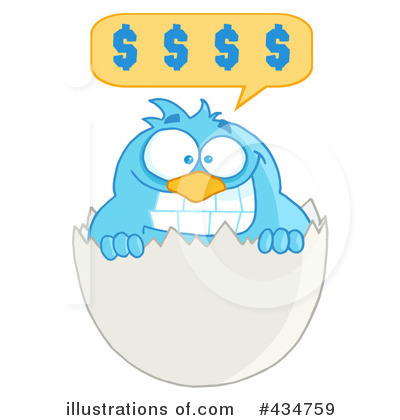 Royalty-Free (RF) Bird Clipart Illustration by Hit Toon - Stock Sample #434759
