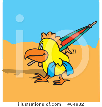 Royalty-Free (RF) Bird Clipart Illustration by Dennis Holmes Designs - Stock Sample #64982