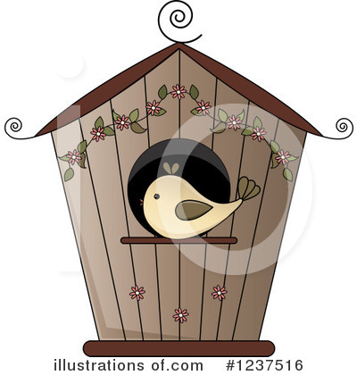 Bird House Clipart #1237516 by Pams Clipart