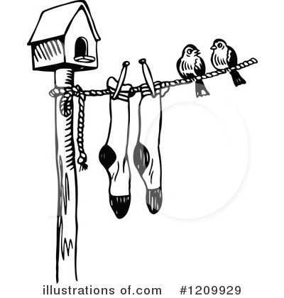 Royalty-Free (RF) Birdhouse Clipart Illustration by Prawny - Stock Sample #1209929