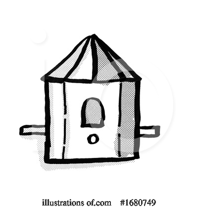 Royalty-Free (RF) Birdhouse Clipart Illustration by patrimonio - Stock Sample #1680749