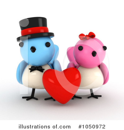 Love Birds Clipart #1050972 by BNP Design Studio