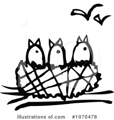 Royalty-Free (RF) Birds Clipart Illustration by NL shop - Stock Sample #1070478