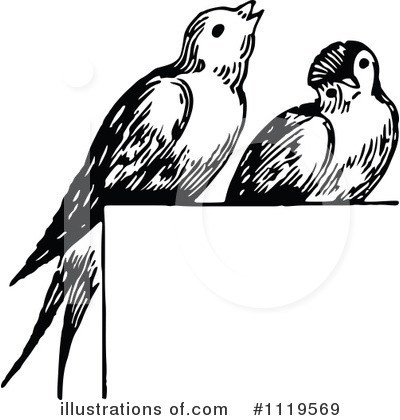 Royalty-Free (RF) Birds Clipart Illustration by Prawny Vintage - Stock Sample #1119569