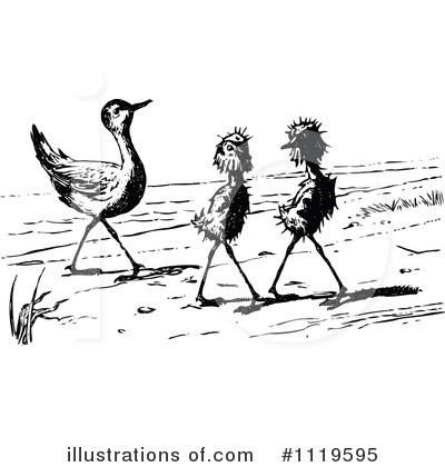 Royalty-Free (RF) Birds Clipart Illustration by Prawny Vintage - Stock Sample #1119595