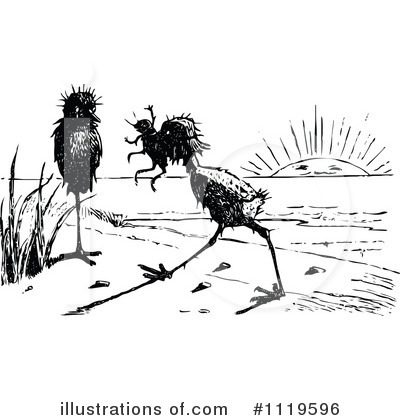 Royalty-Free (RF) Birds Clipart Illustration by Prawny Vintage - Stock Sample #1119596