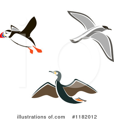 Puffin Clipart #1182012 by Vector Tradition SM