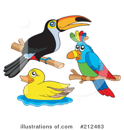 Royalty-Free (RF) Birds Clipart Illustration by visekart - Stock Sample #212463