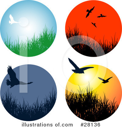 Royalty-Free (RF) Birds Clipart Illustration by KJ Pargeter - Stock Sample #28136