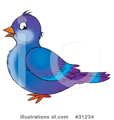 Royalty-Free (RF) Birds Clipart Illustration by Alex Bannykh - Stock Sample #31234