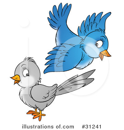 Royalty-Free (RF) Birds Clipart Illustration by Alex Bannykh - Stock Sample #31241